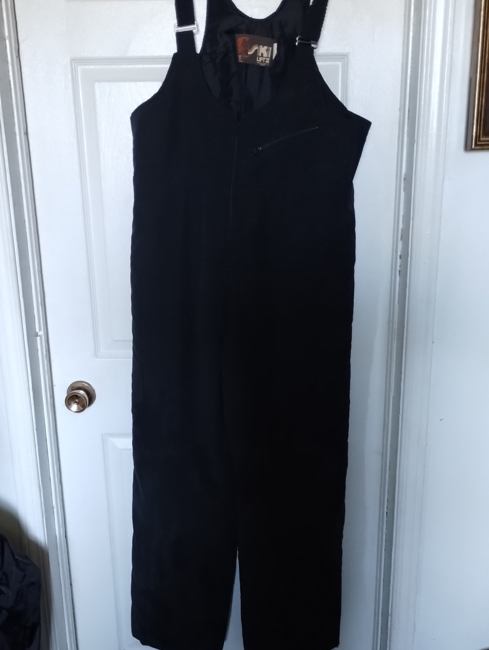 Women's Black Insulated Bib Jumpsuit